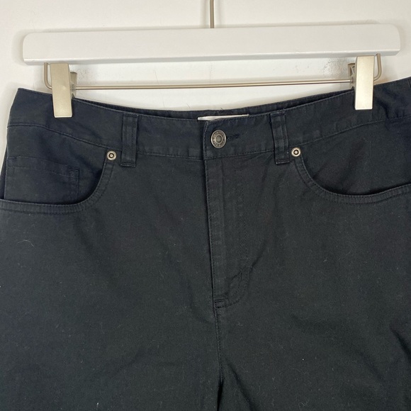 TALBOTS Size 10 Stretch High Waisted Cropped Capri Pants - Picture 3 of 6